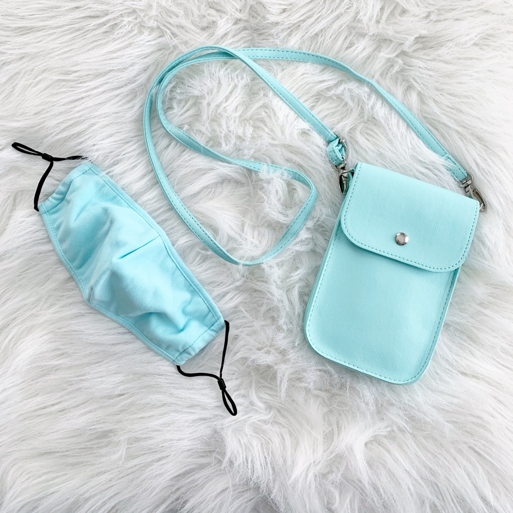 Phone case purse with matching mask